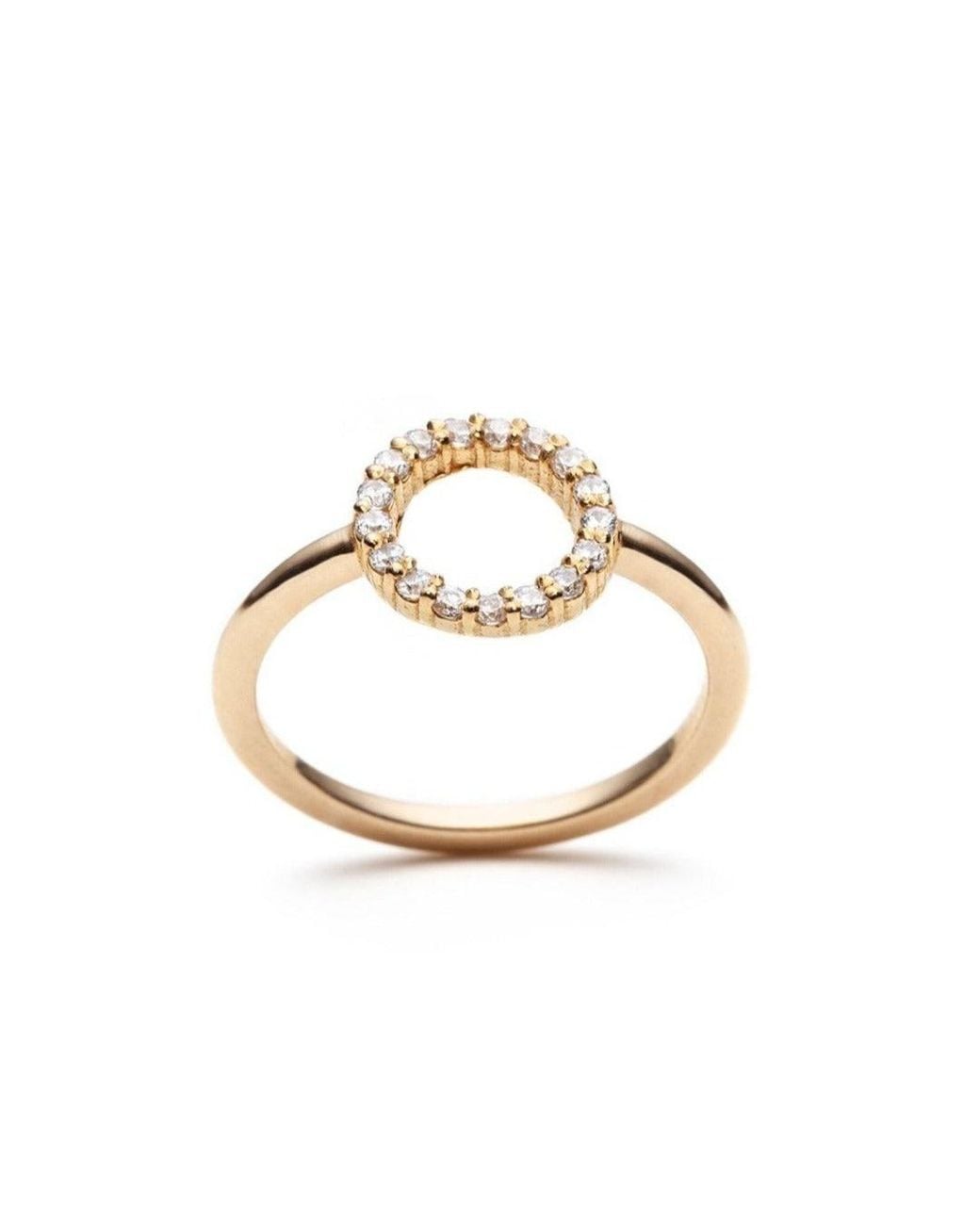 With Love Darling Metallic Circle Ring