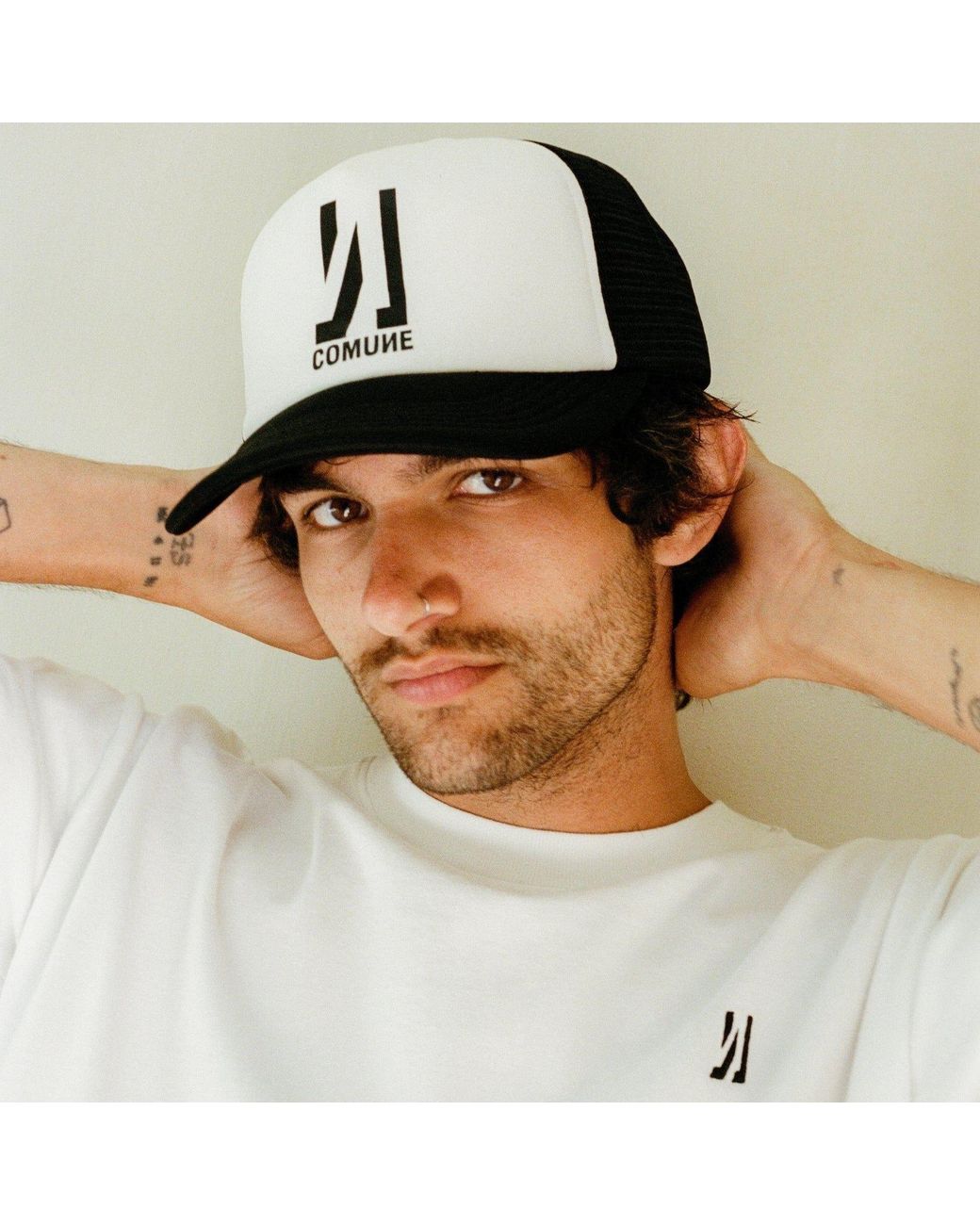 Comune Black Icon Active Trucker Hat for men