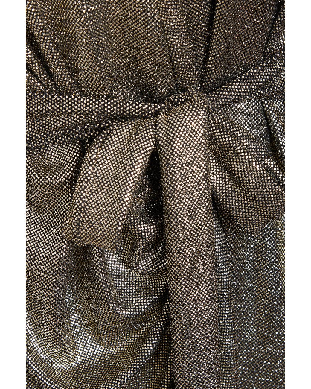 Sarvin Gray Sequin Wrap Dress