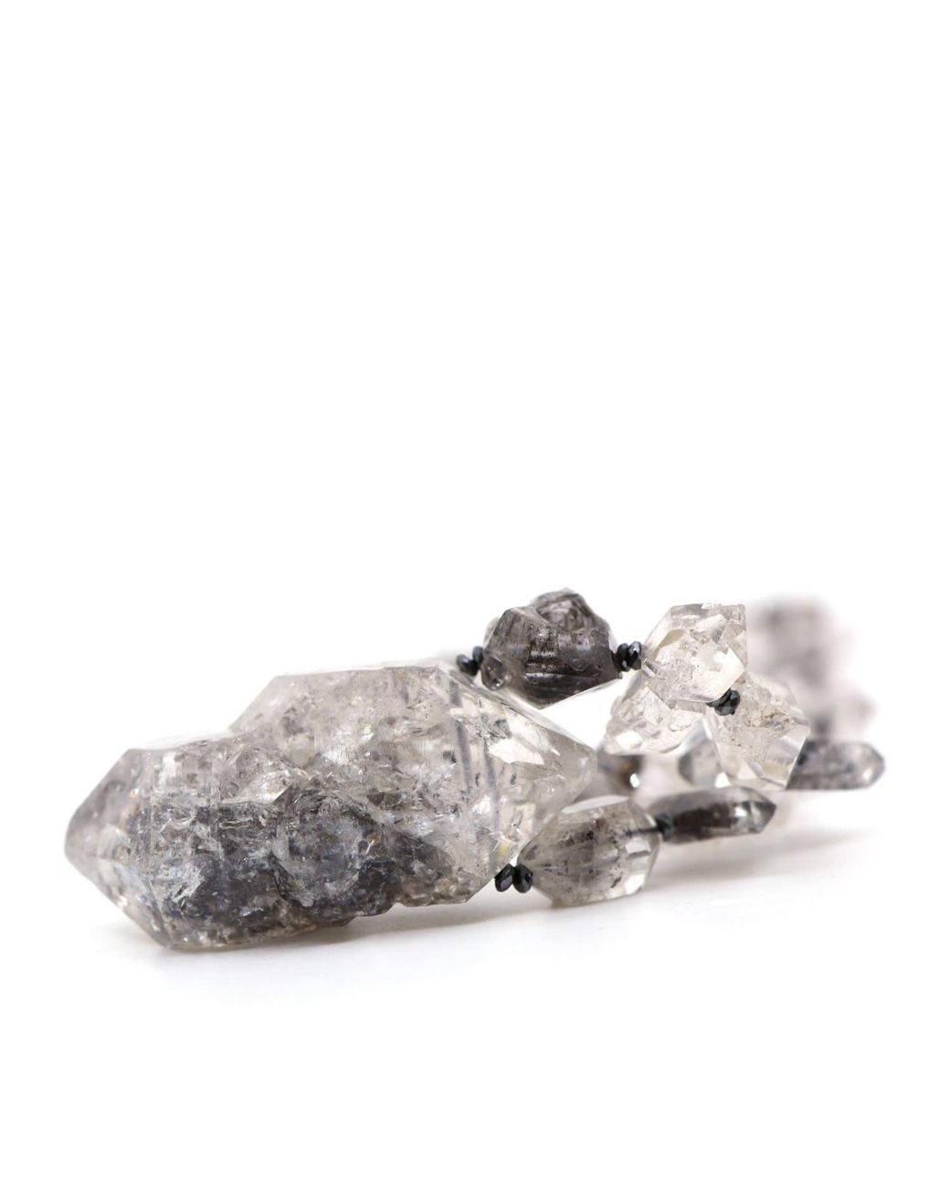 Shar Oke Metallic Tibetan Terminated Quartz Necklace
