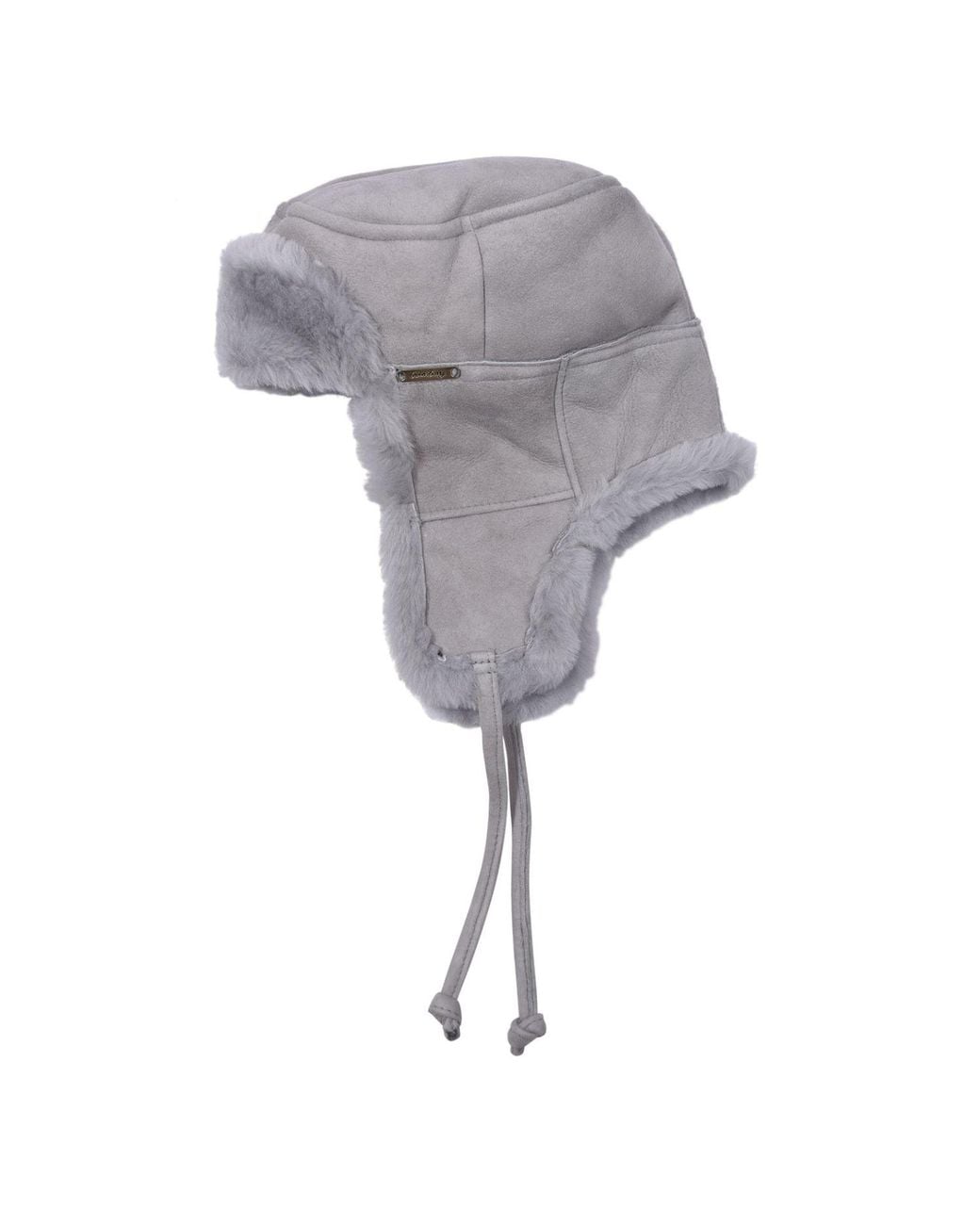 Owen Barry Gray Sheepskin Trapper Hat Ladies Made