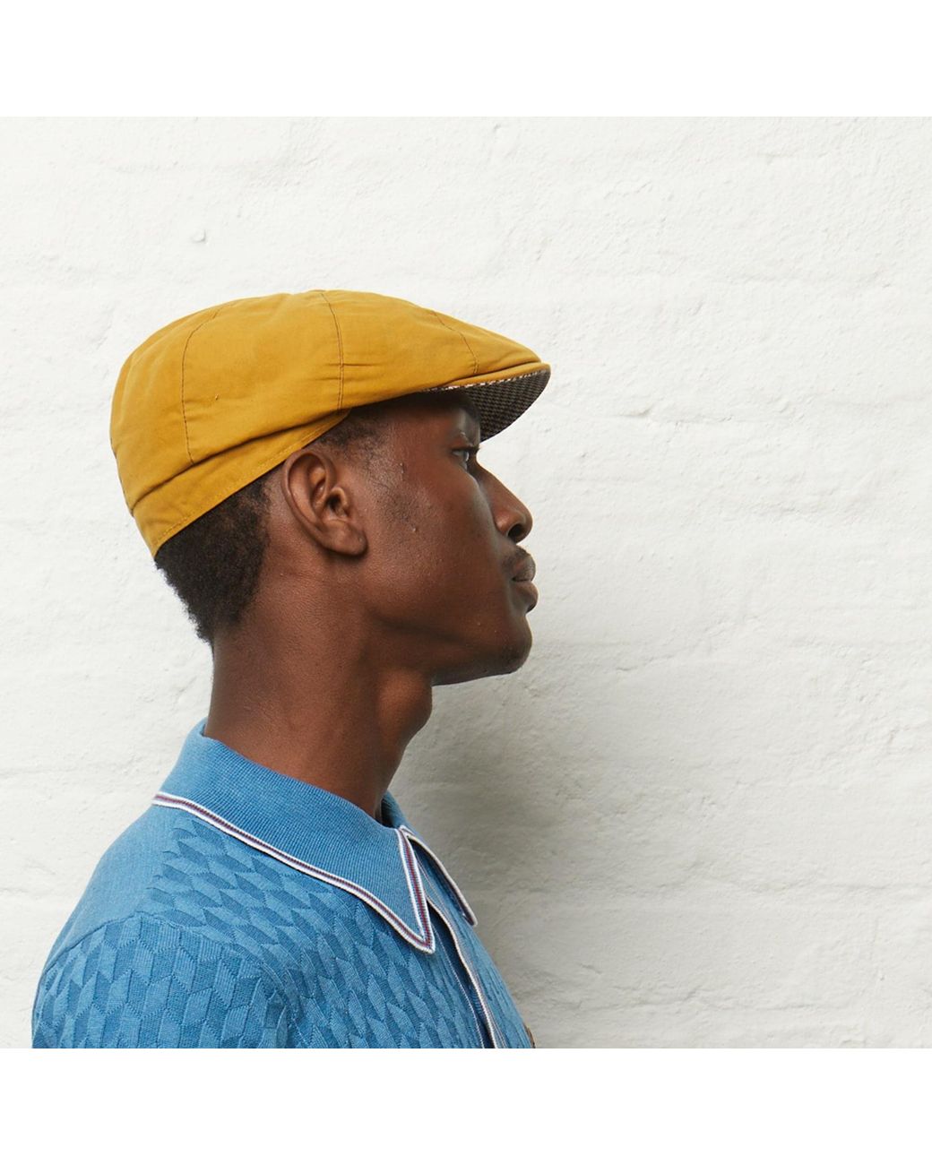 Dasmarca Hats Yellow Josh Dijon Italian Waterproof Newsboy Bakerboy Cap for men