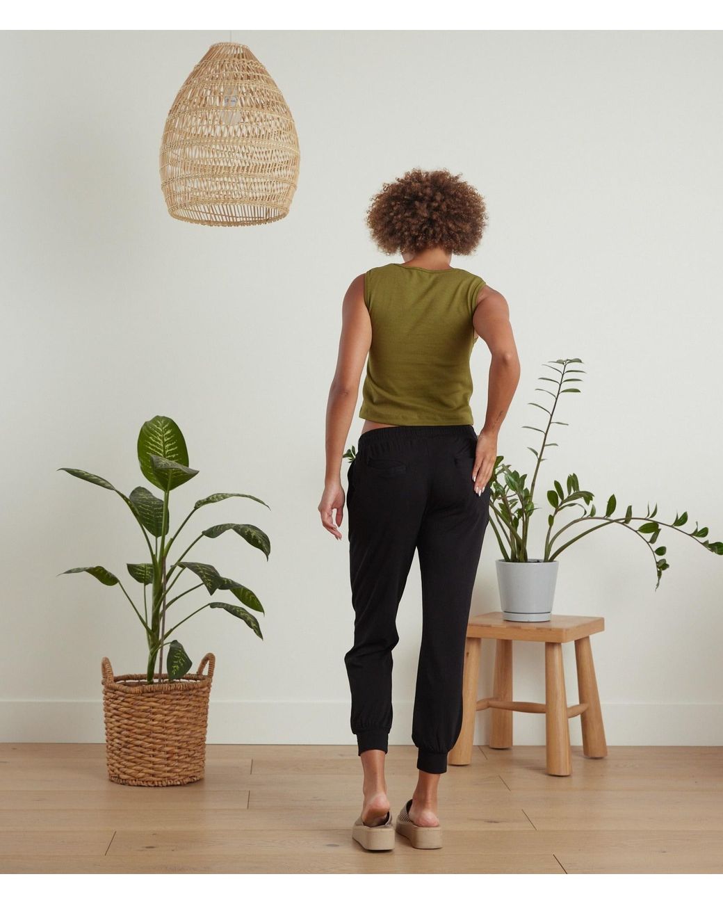 Known Supply Black Drawstring Cotton Joggers