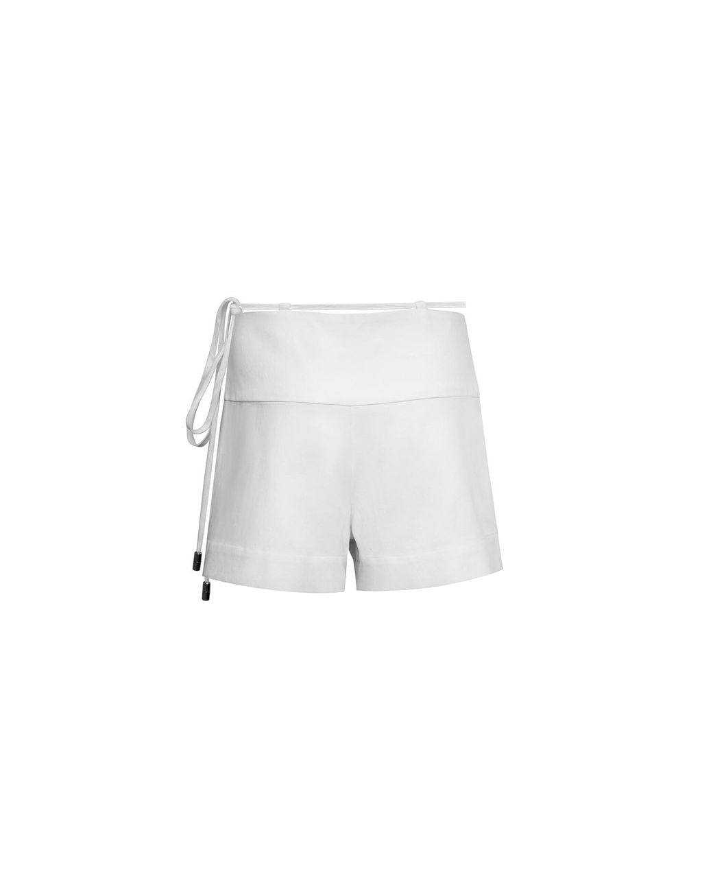 Audrey Vallens White Neutrals Selene Twill Shorts