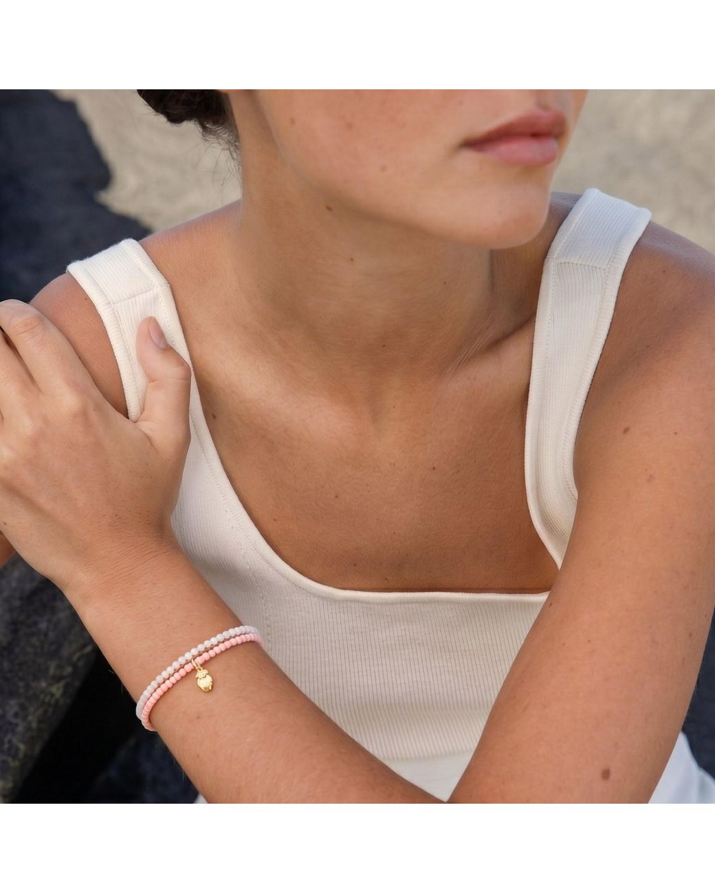 With Love Darling Metallic Opal Wisdom Wrap Pearl Bracelet