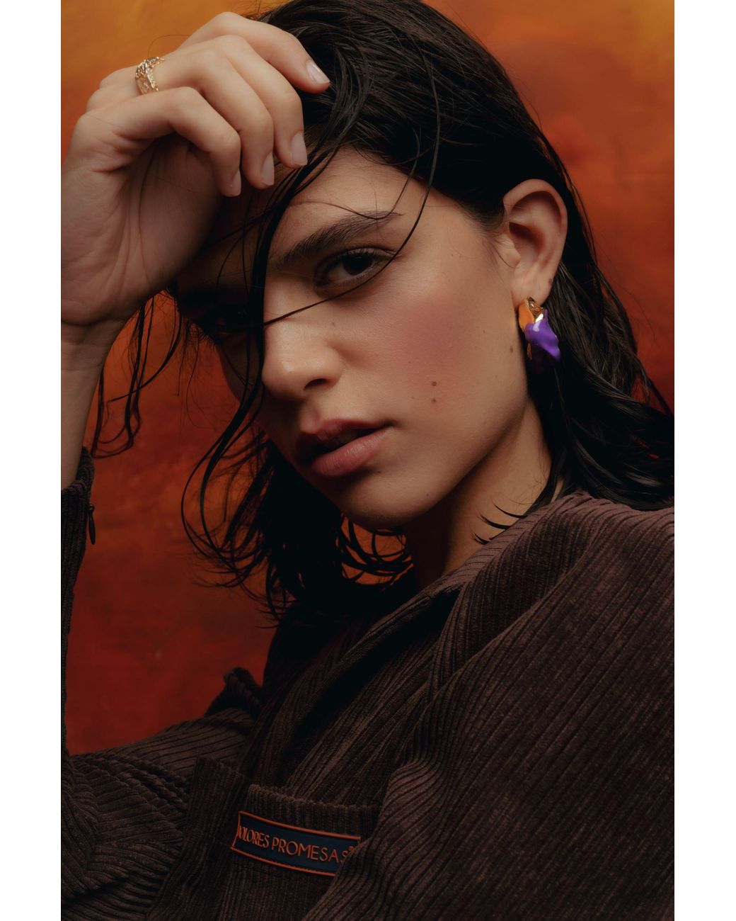Lavani Jewels White Terrae Hoops