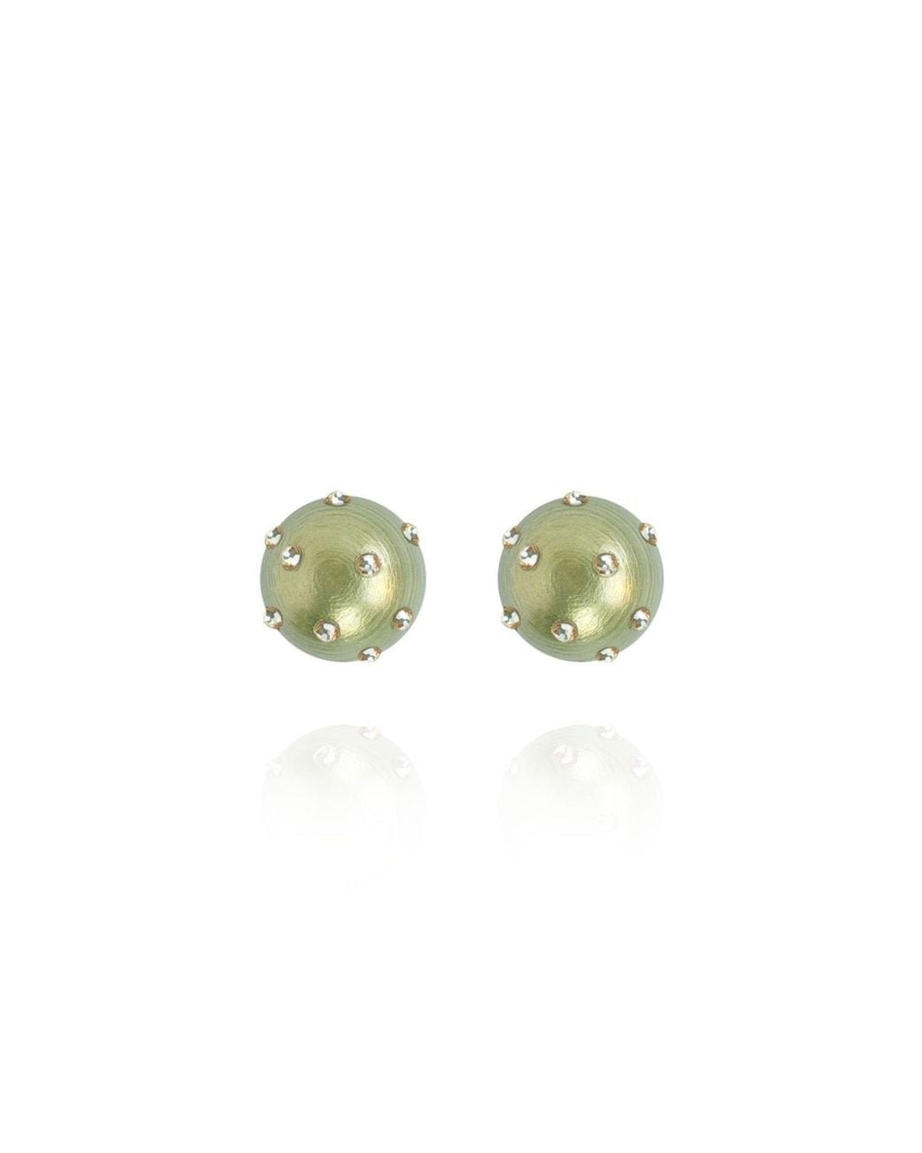 Saule Label Green Gaia Jet Petite Earrings