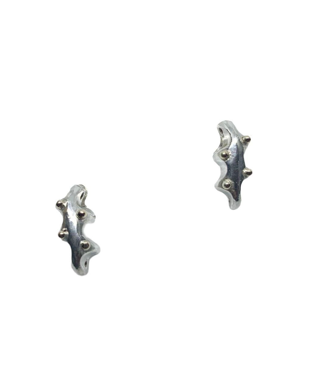 Tg-Jewellery by Tamara Gervasio White Sea Slug Stud Earrings – Sterling