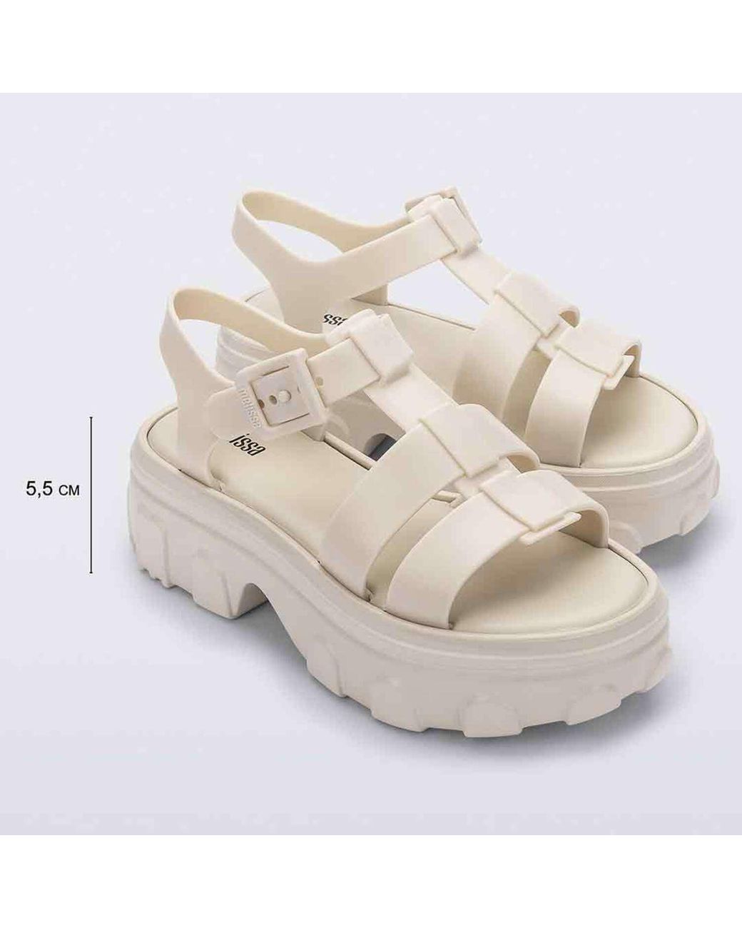 Melissa Metallic Neutrals Ella Platform Sandal
