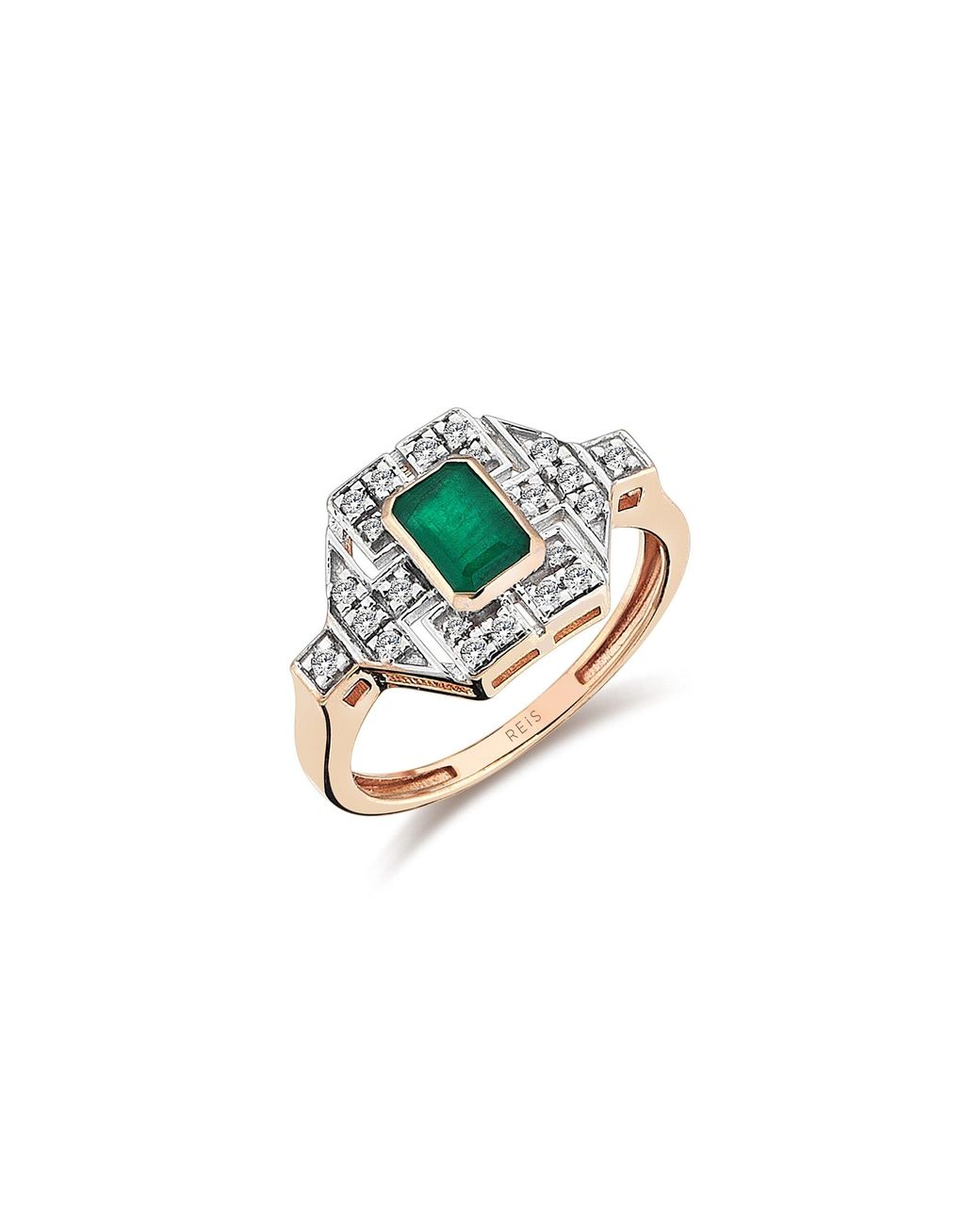 Reis Jewellery Black Arte Emerald