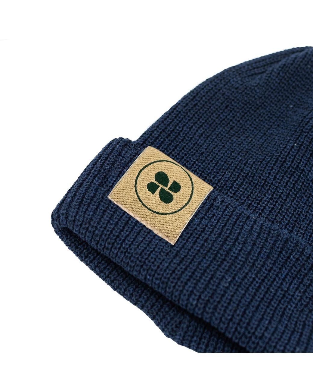 The New Orchard Blue Lumberjack Recycled Vegan Beanie