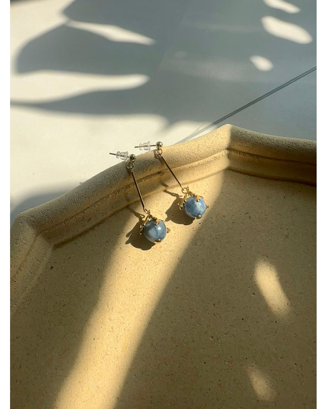 Heartfelt Layers Blue Impression Sunrise Drop Earrings