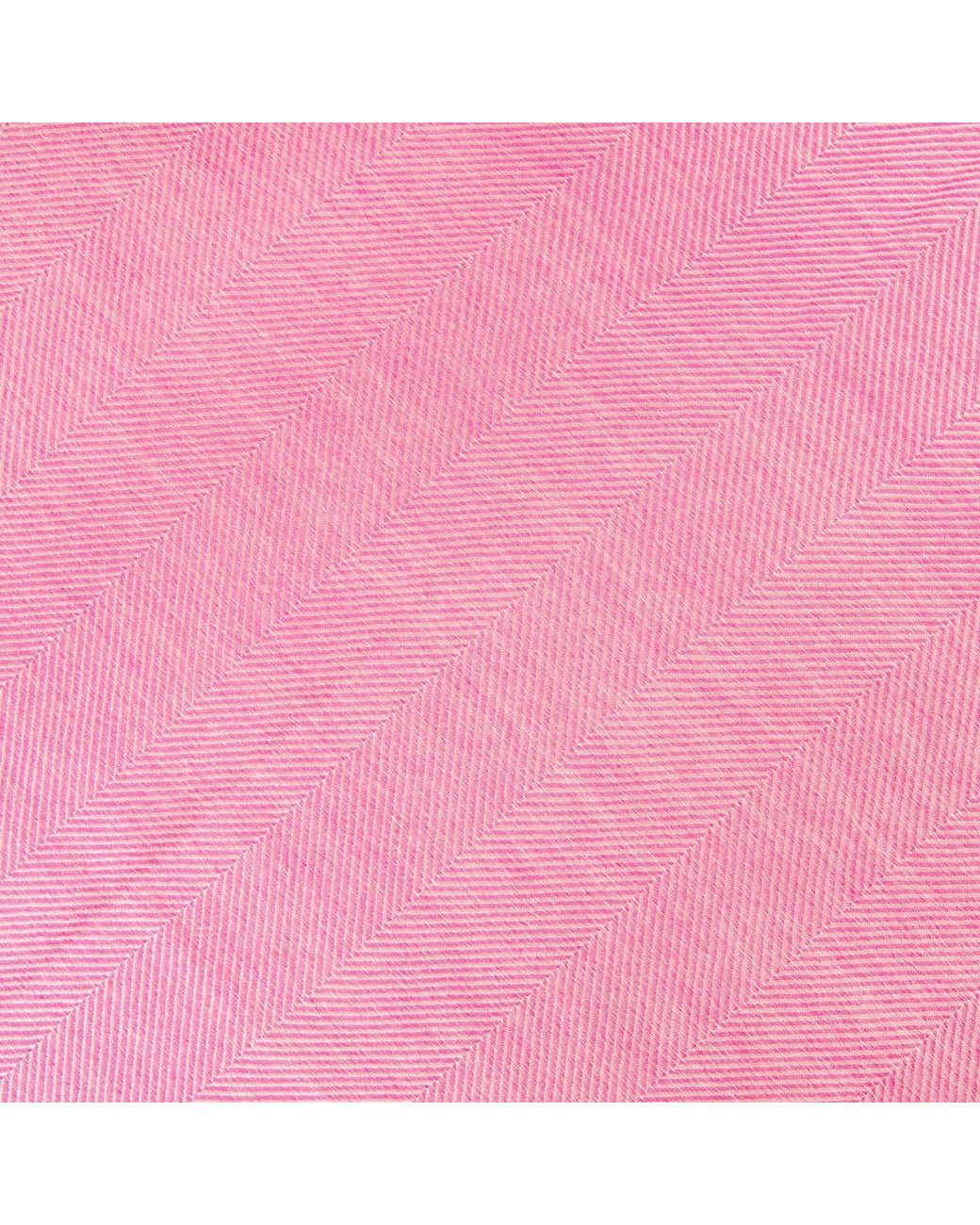 Kinalba Pink Marquee Lipstick Herringbone Cashmere & Silk Stole