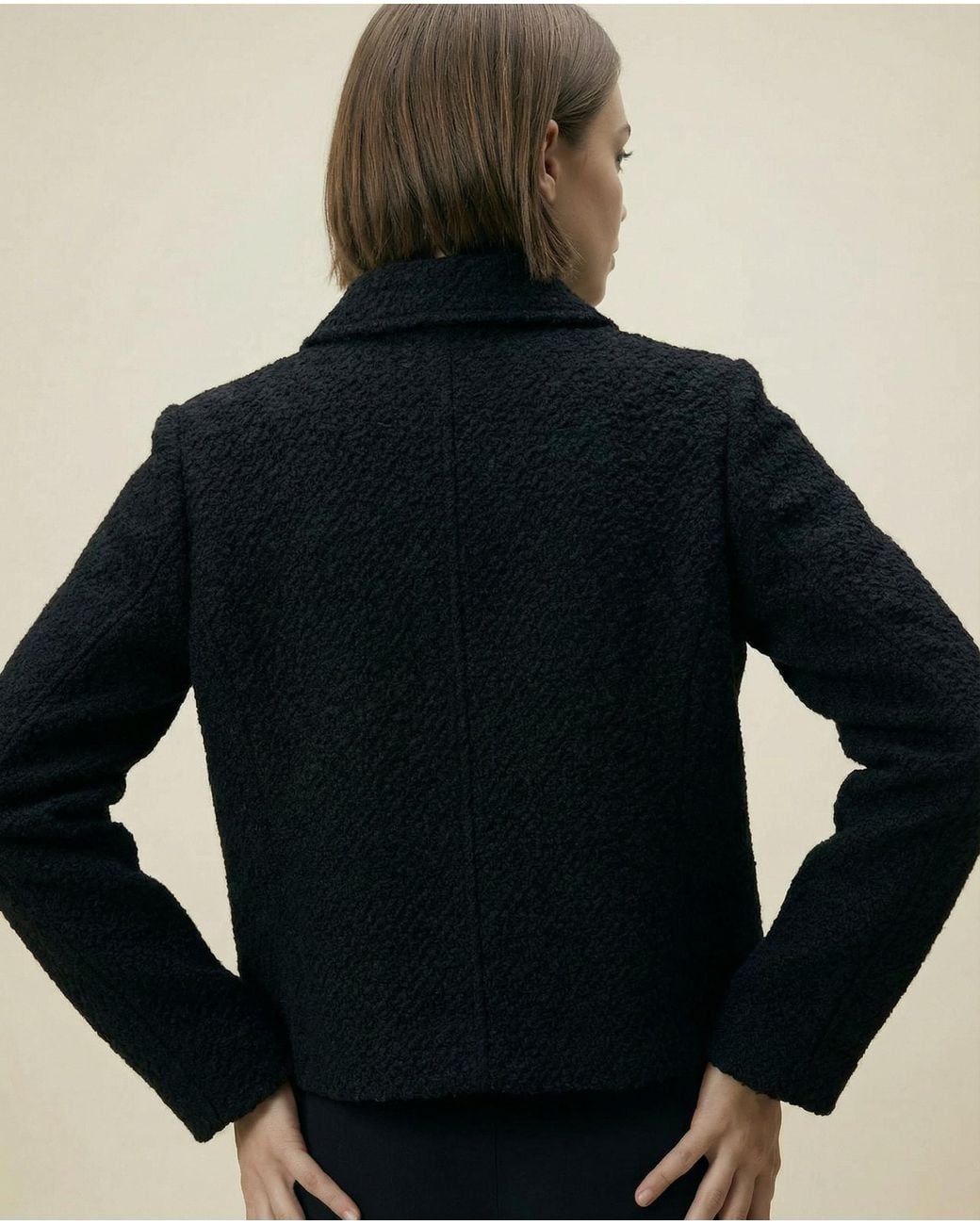 ROAV Black Short Bouclé Jacket