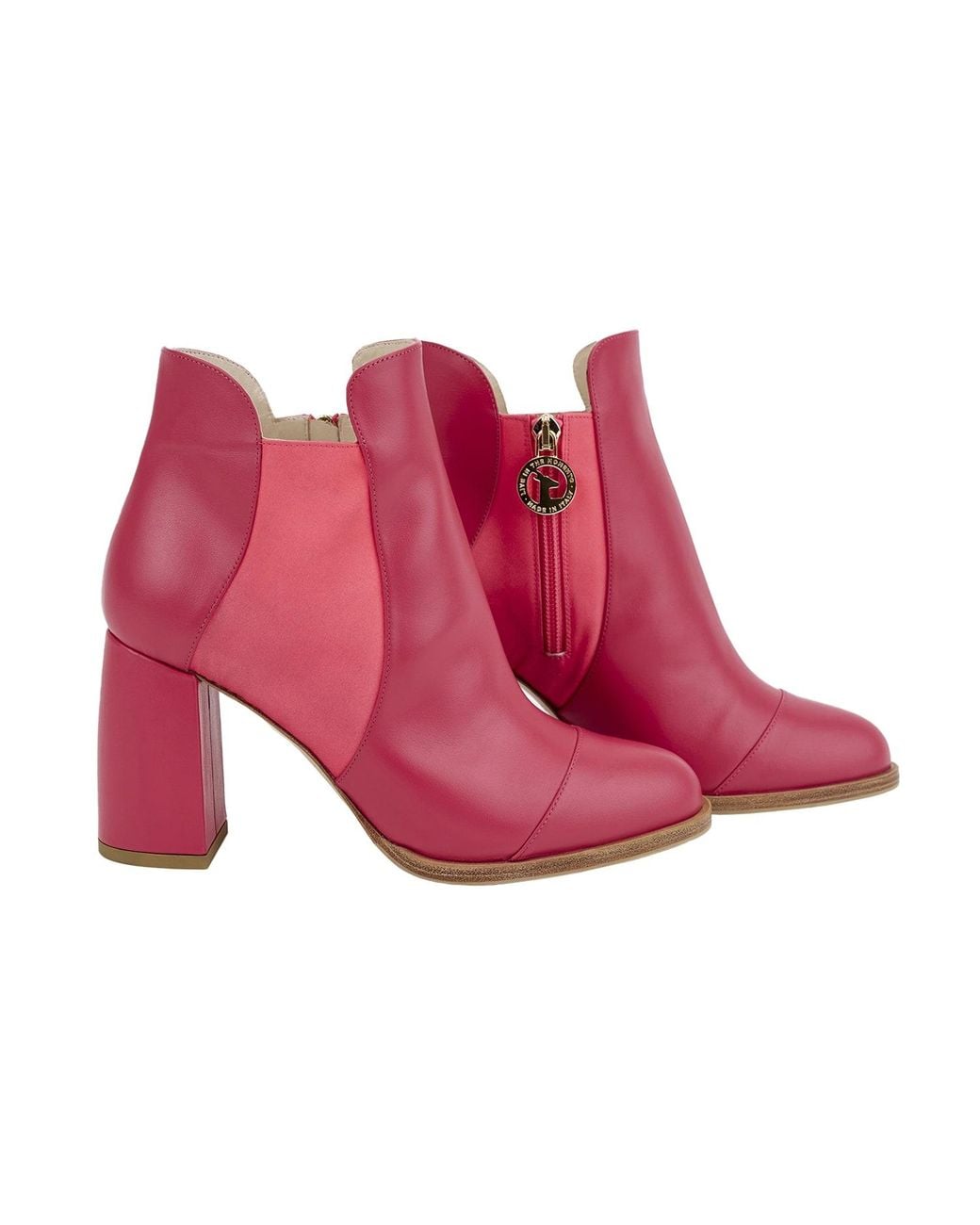 Moon D'elle Pink Aurora Ankle Boots