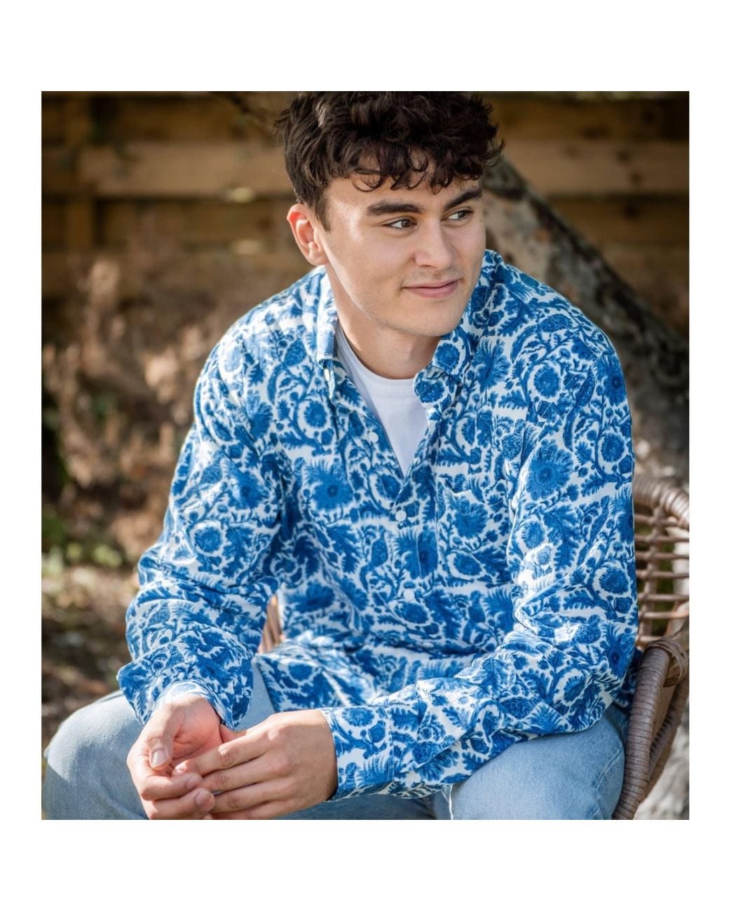 Jago's Tribe Blue Game Shirt for men