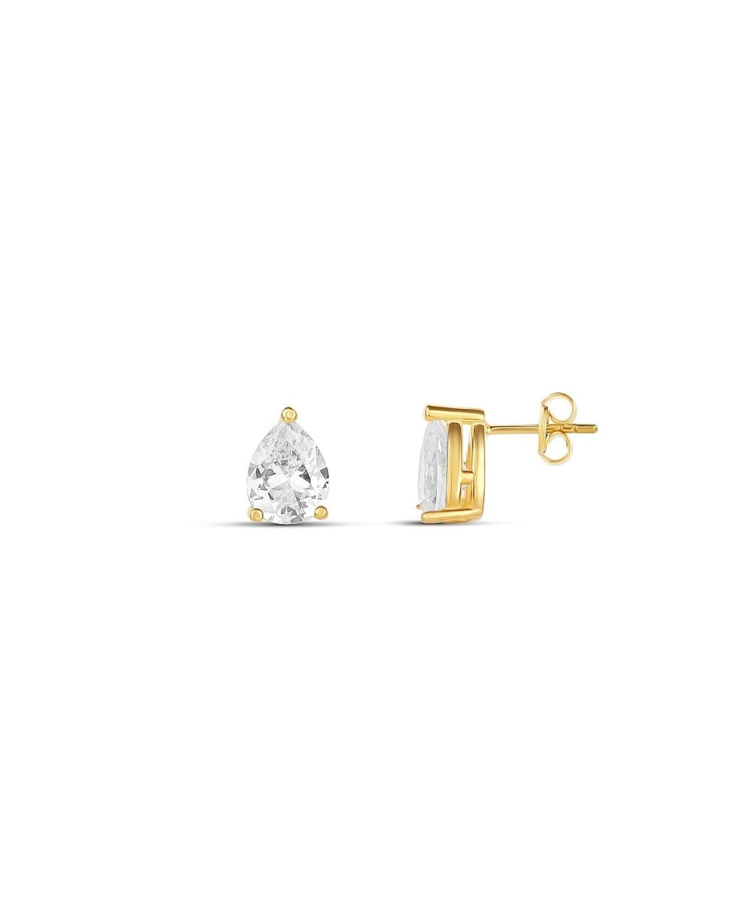 SHYMI Metallic Fancy Shape Prong Set Studs