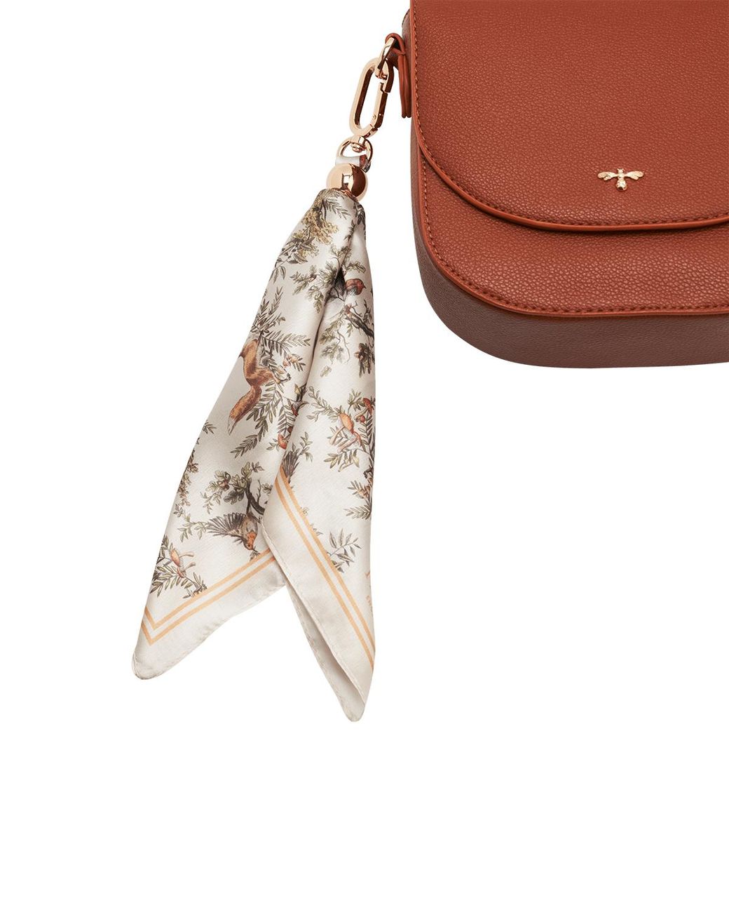 Fable England Brown Beth Saddle Crossbody Bag