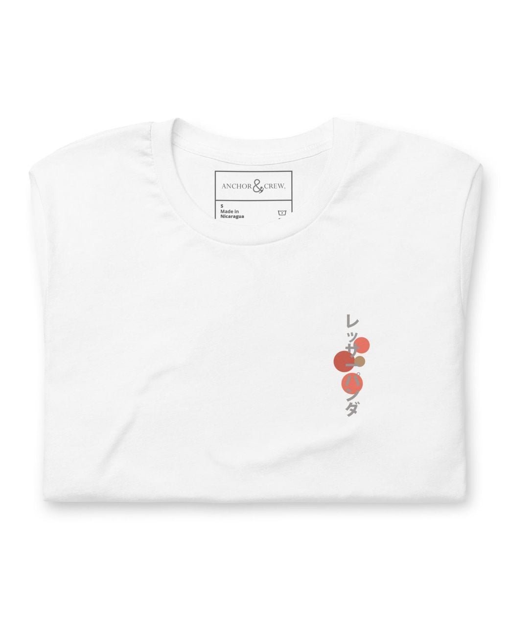 Anchor and Crew White Six Panda Japan Era Organic Cotton T-Shirt for men