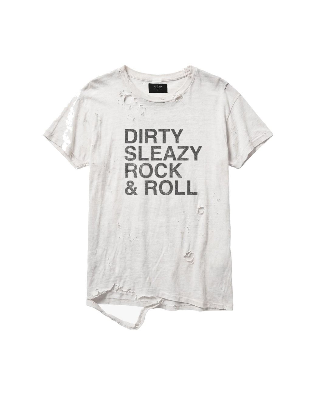 Other Uk White Dirty Sleazy Rock And Roll Thrasher Tee