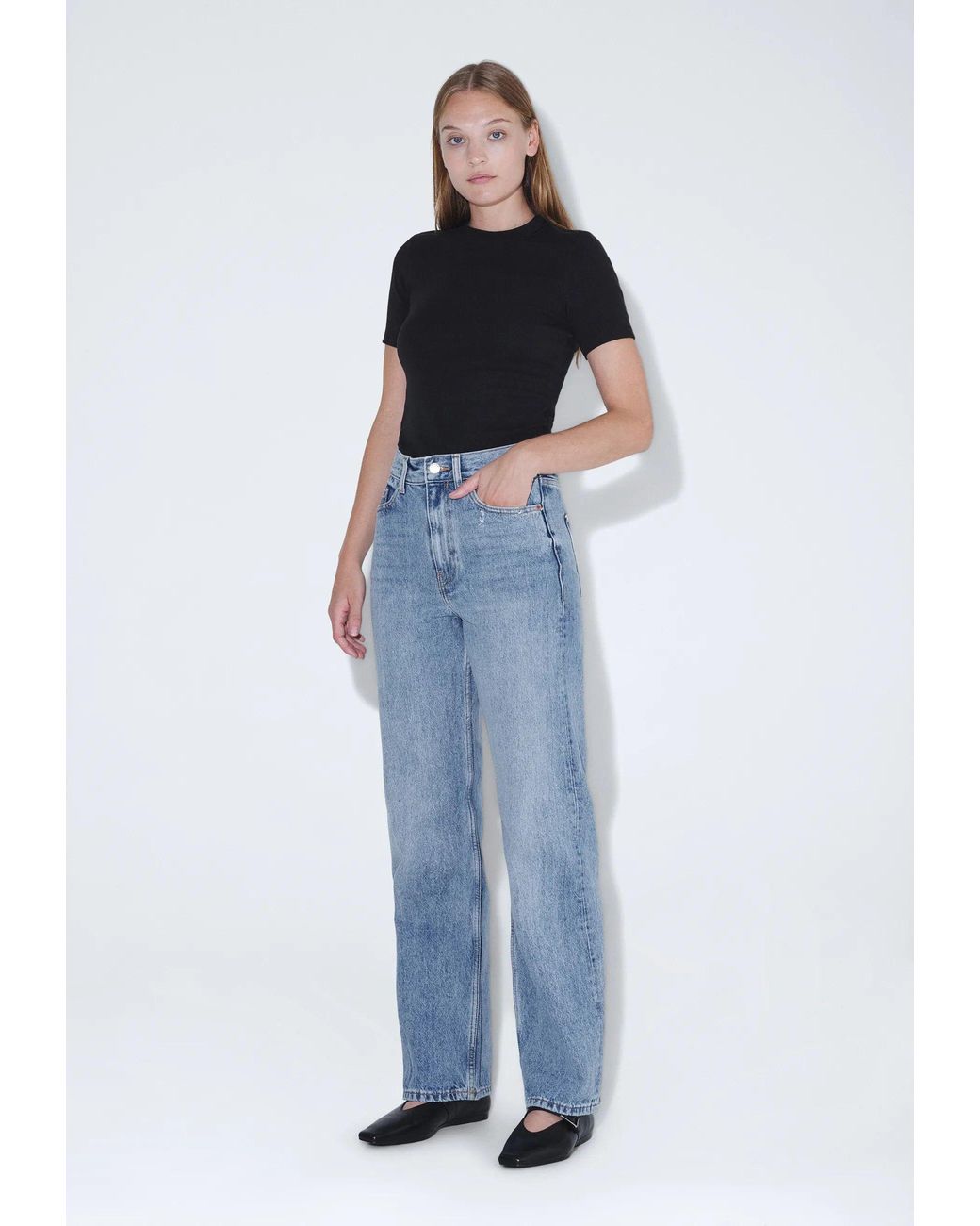 Dr. Denim Blue Echo High Straight
