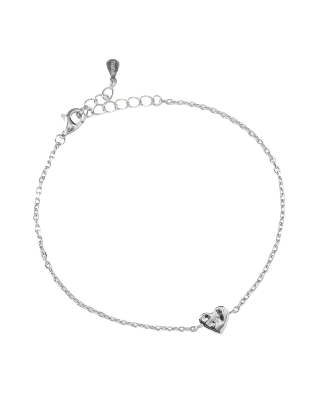 Muru Metallic Tiny Heart Bracelet
