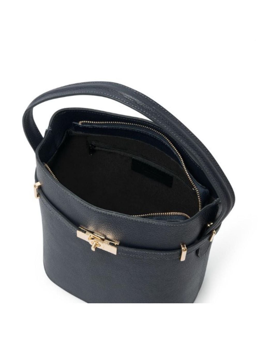 Betsy & Floss White Neutrals Sora Large Leather Bucket Bag