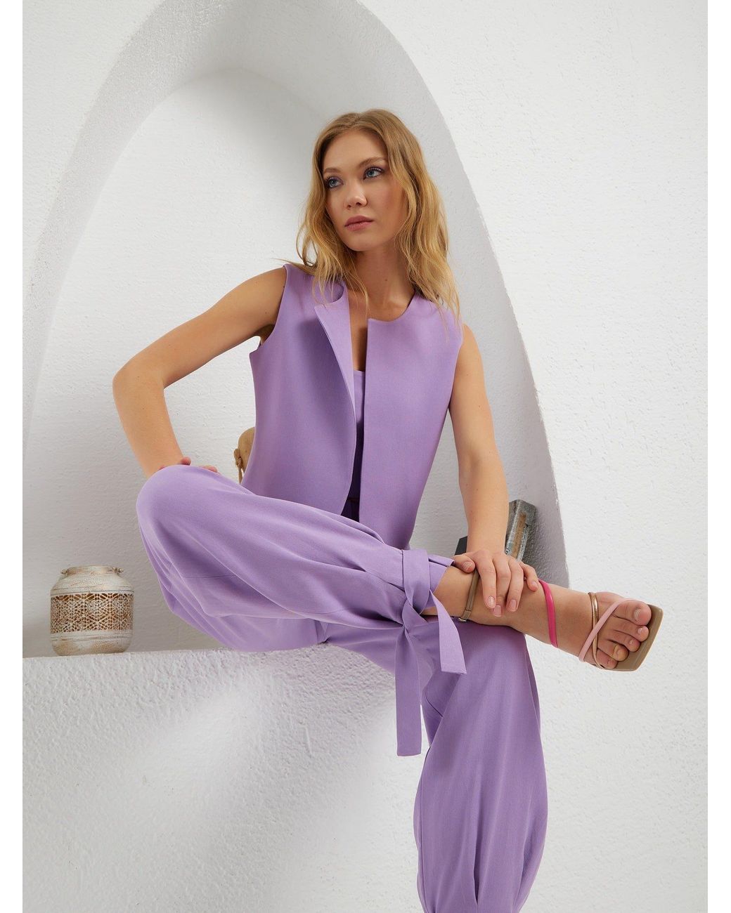Lumina Eligma Purple The Arabesque Pants Ensemble