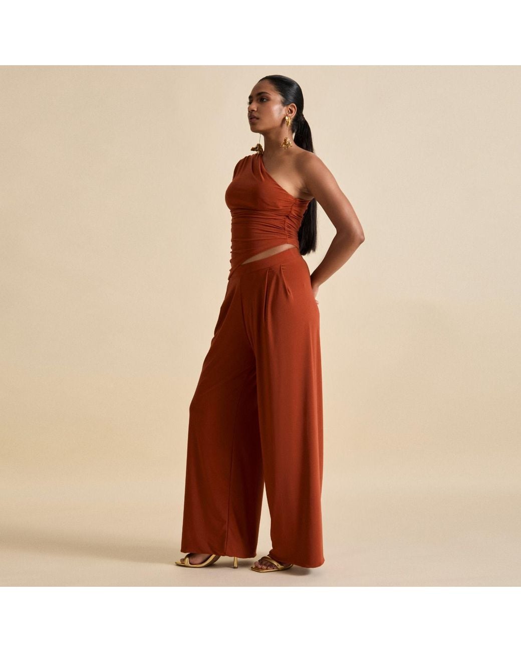 Celestine & Mae Red Nepeta Co-Ord Set
