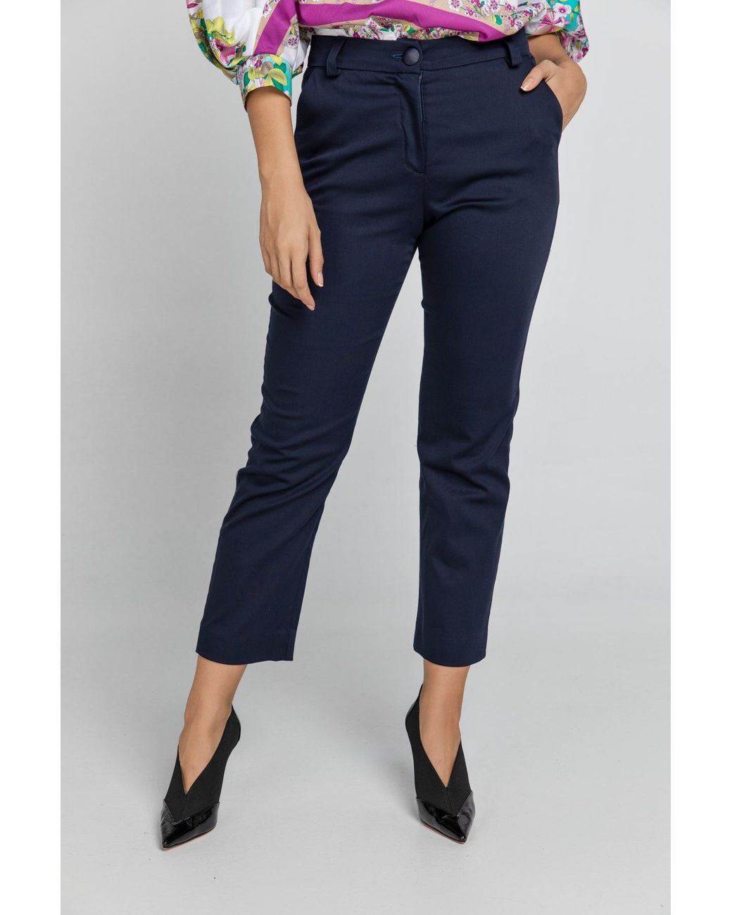 Conquista Blue Dark Gabardine Pants