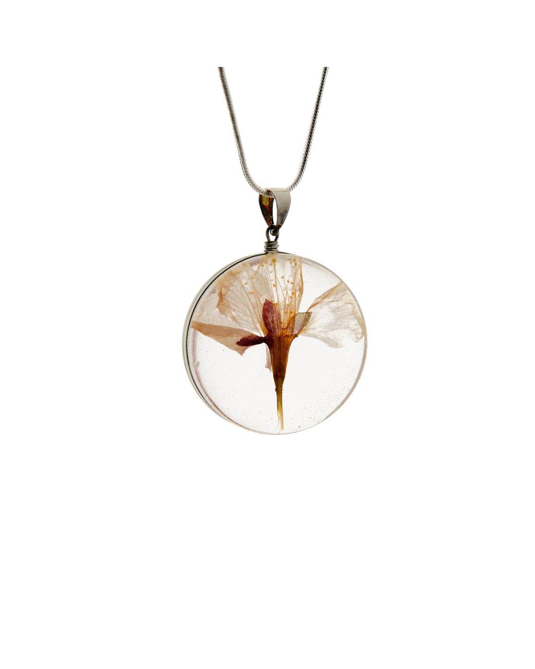 Laura Daili Pink Neutrals Glass Pendant