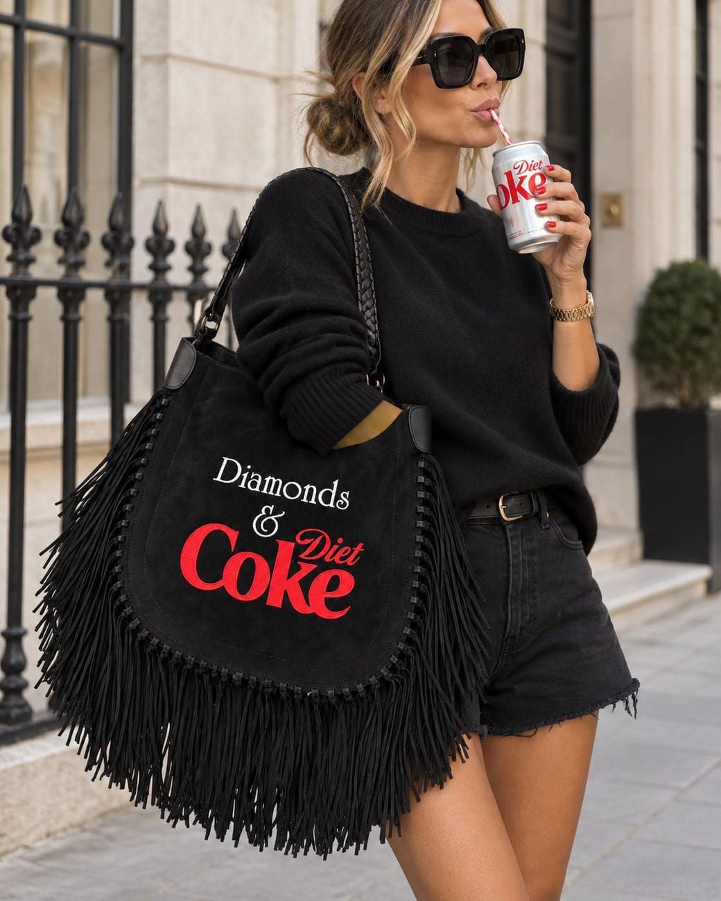 Lilly Loves Black Diamonds & Diet Coke Handbag
