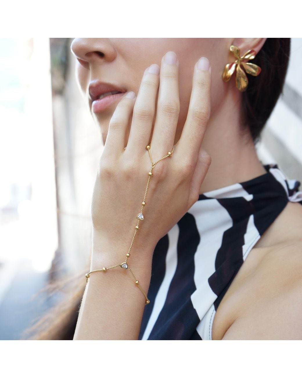 Smilla Brav Metallic Daria Handchain