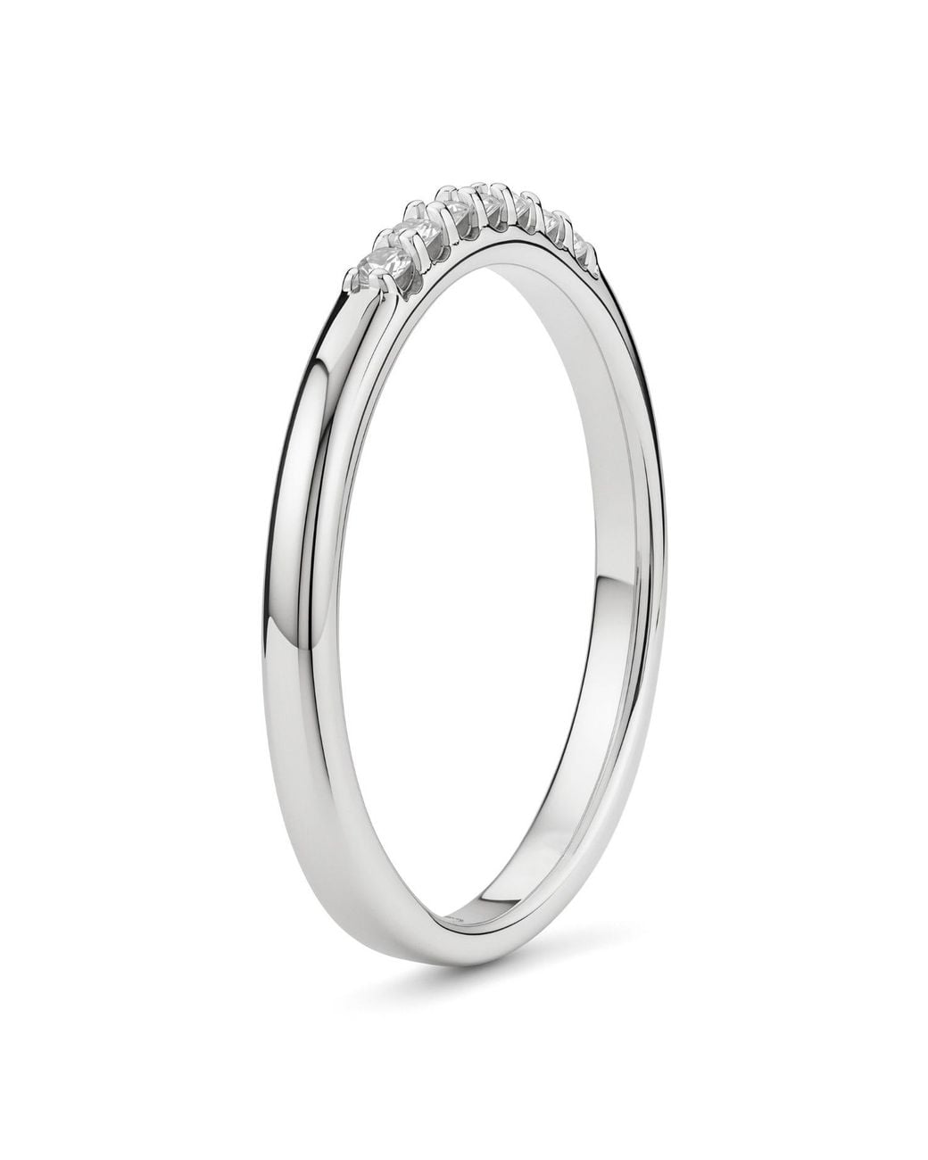 Kylie Harper White Petite Diamond Band Ring