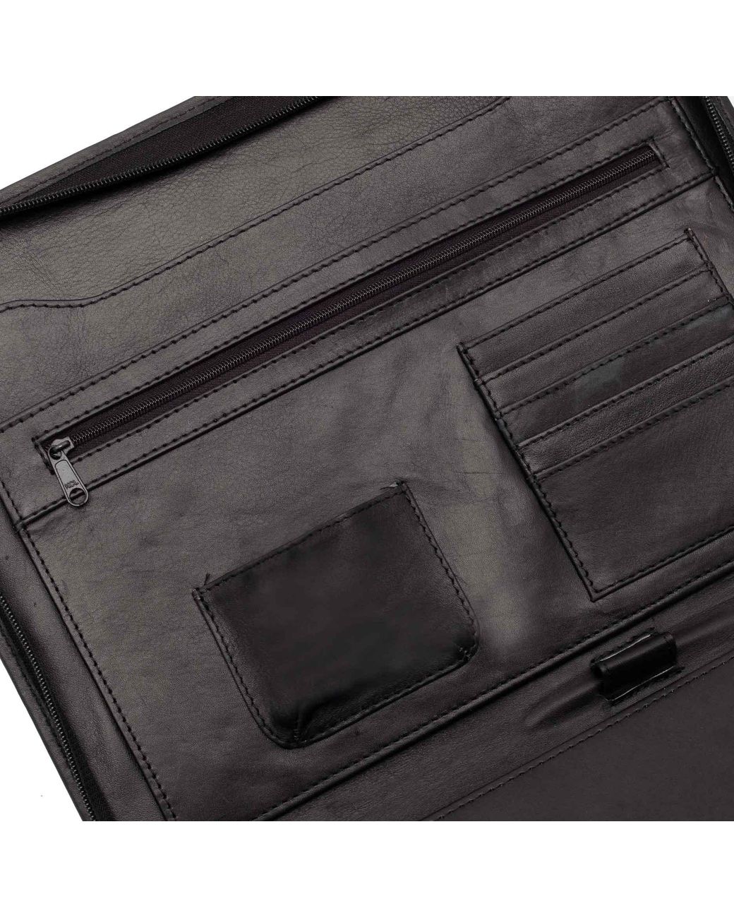 Lloyd Baker Black Amreli Leather Folder for men