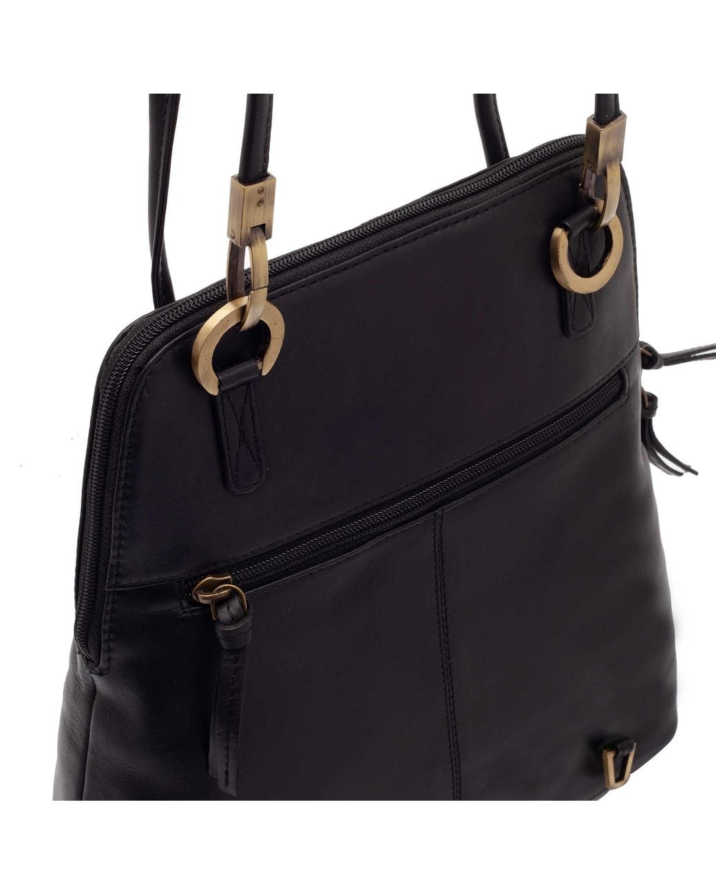 Lloyd Baker Black Shirdi Leather Backpack