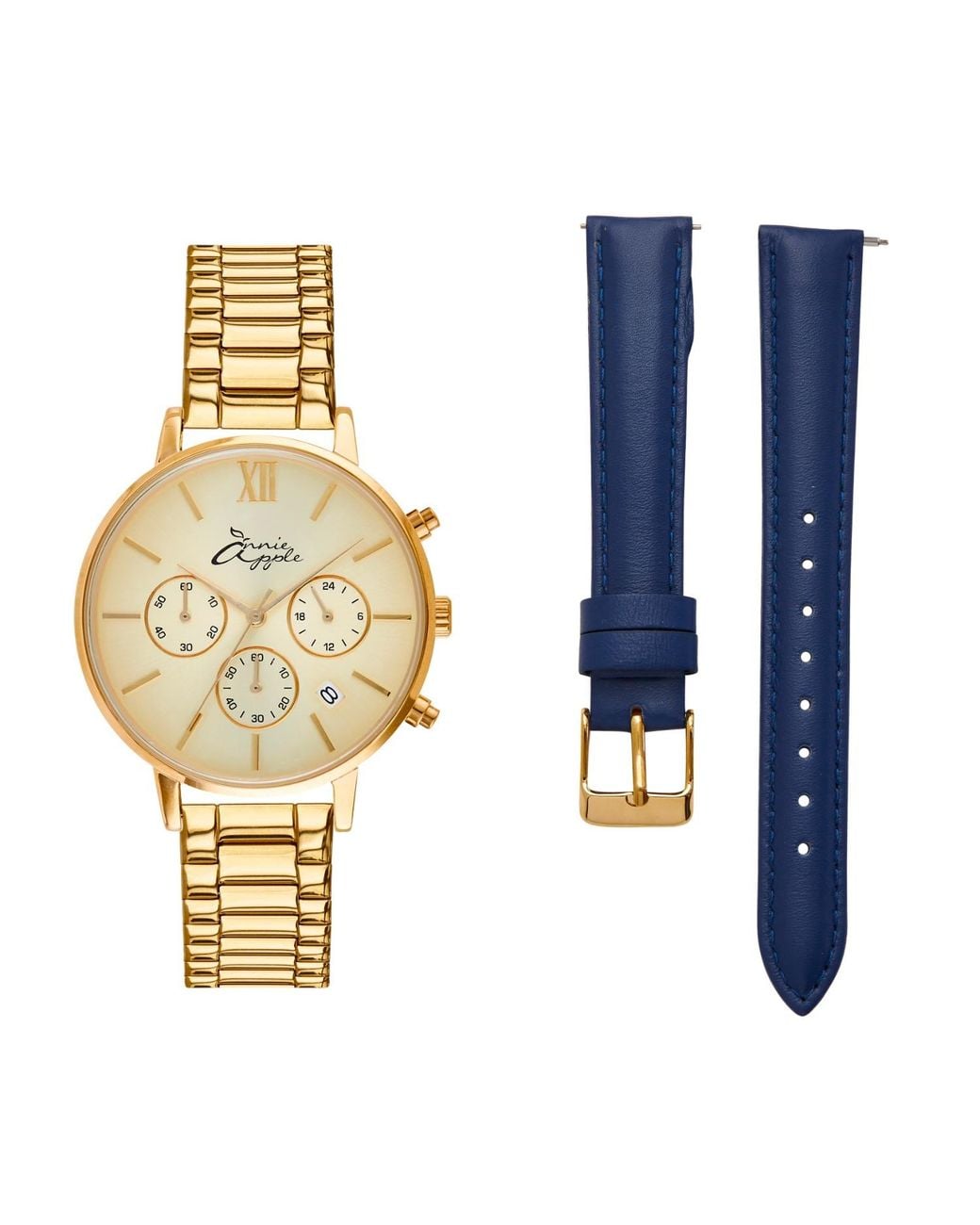 Bermuda Watch Company Blue Annie Apple Marseille & Multifunctional Interchangeable