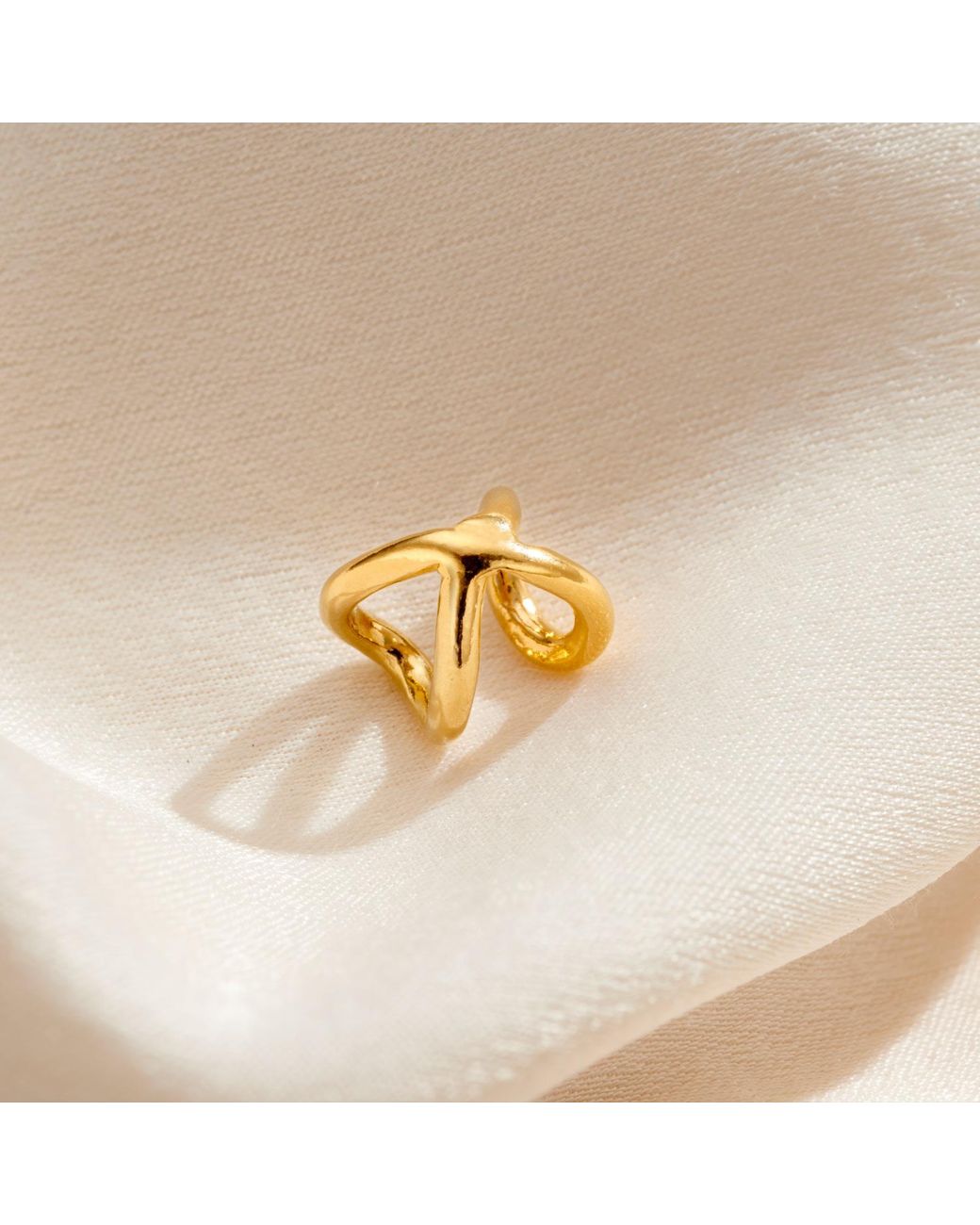 Posh Totty Designs White Delta Ear Cuff
