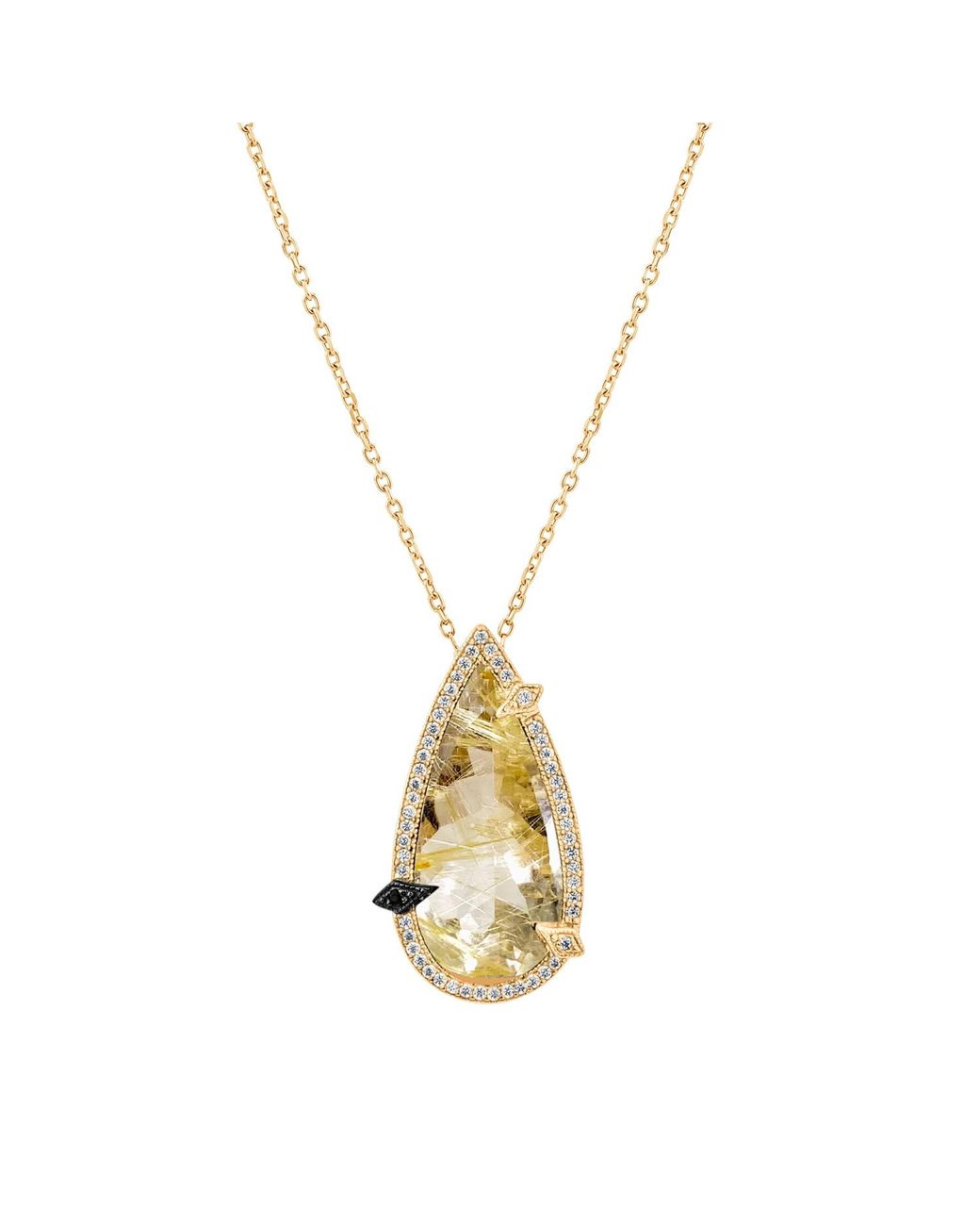 SALLY SKOUFIS Metallic Nourish Necklace With Rutile