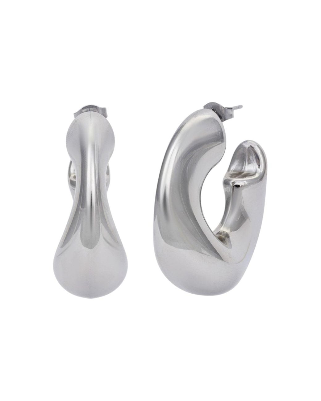 Kybele Studio White Liquid Hoops