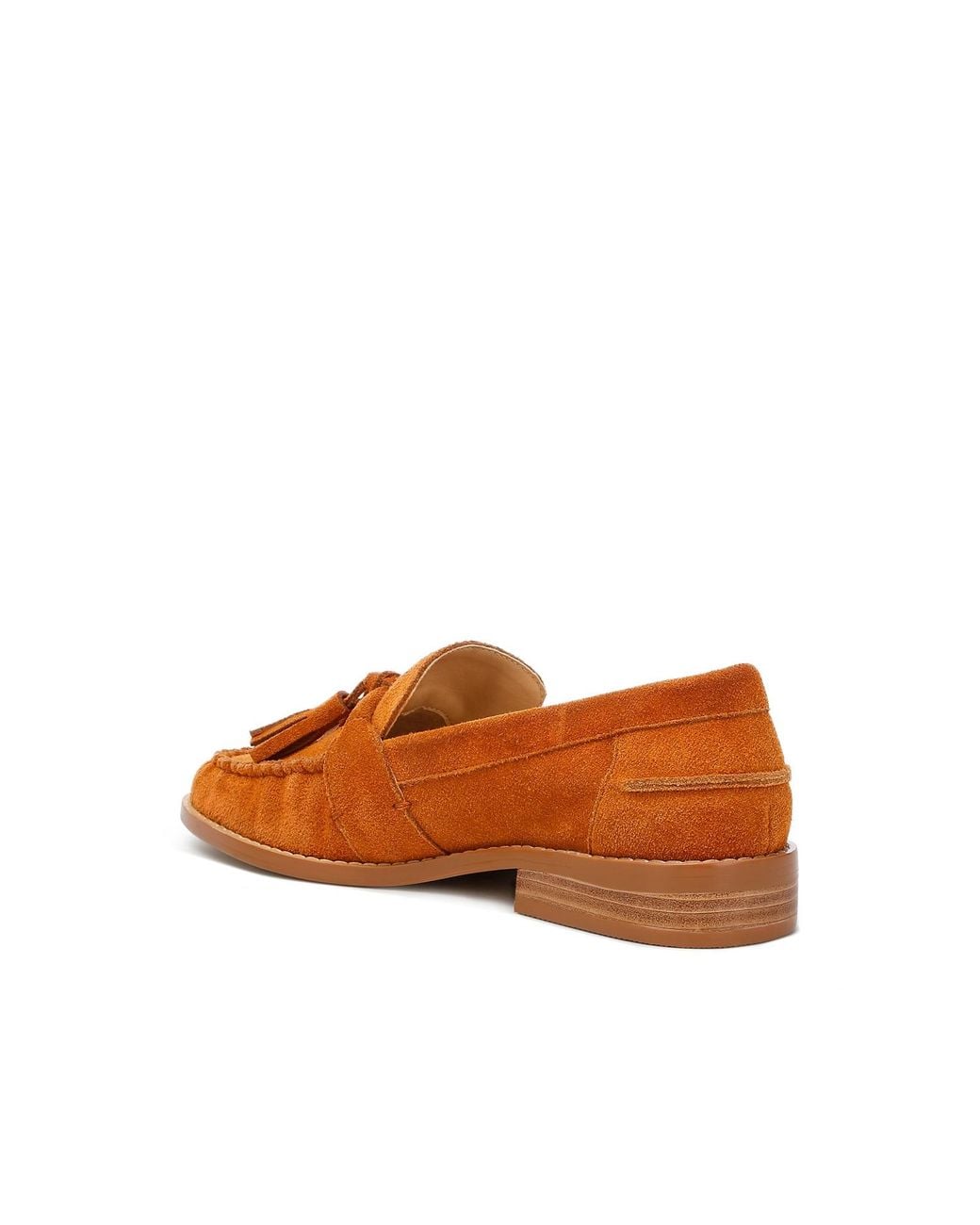 Rag & Co Brown Rhone Tassels Detail Genuine Suede Loafers