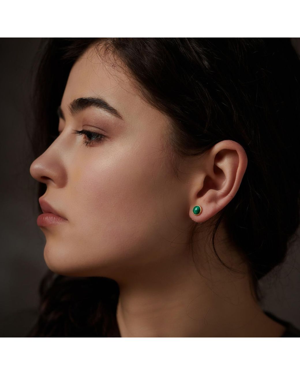 Janus Edinburgh Metallic Nefet Malachite Detachable Earrings
