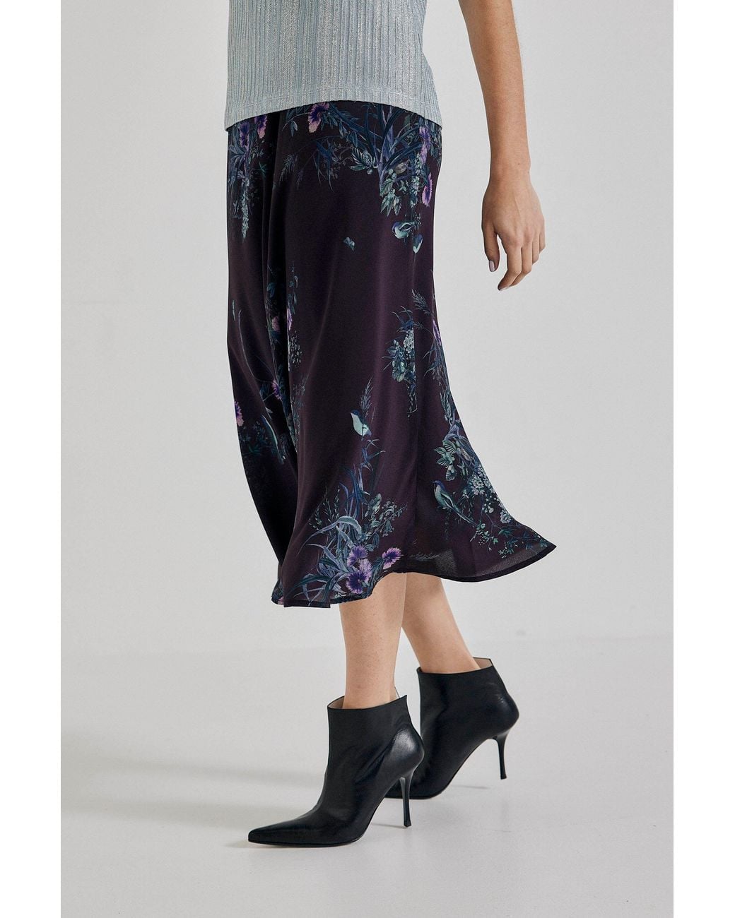 Lindsay Nicholas New York Blue Duchess Skirt