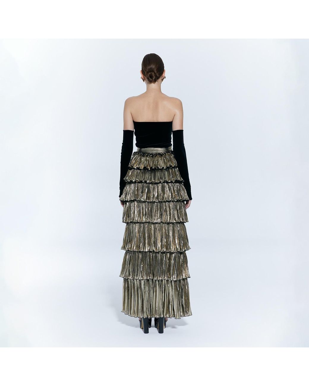 Nur Karaata Green Versailles Gown Long Dress