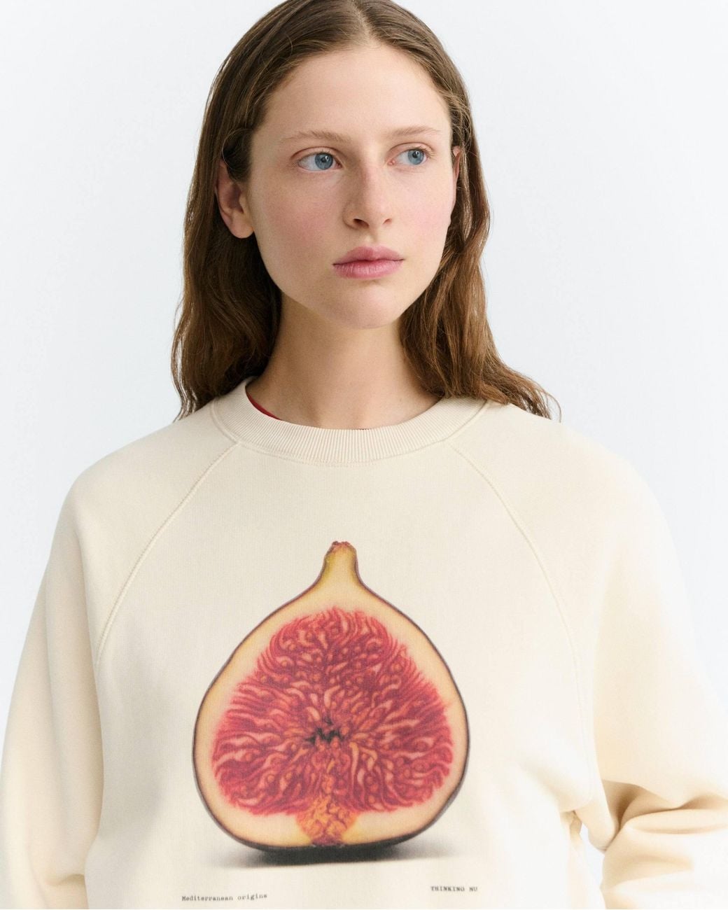 Thinking Mu White Figa Bonnie Sweatshirt