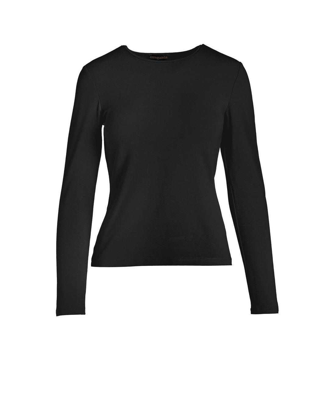 Conquista Black Colour Jersey Top