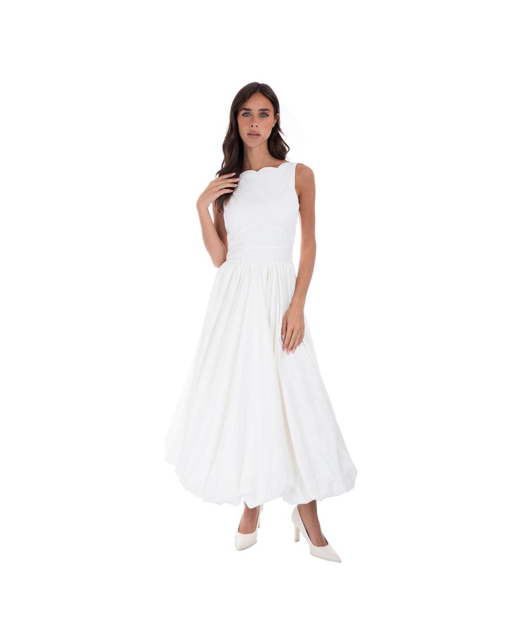 Sofia Tsereteli White Flair Ballgown