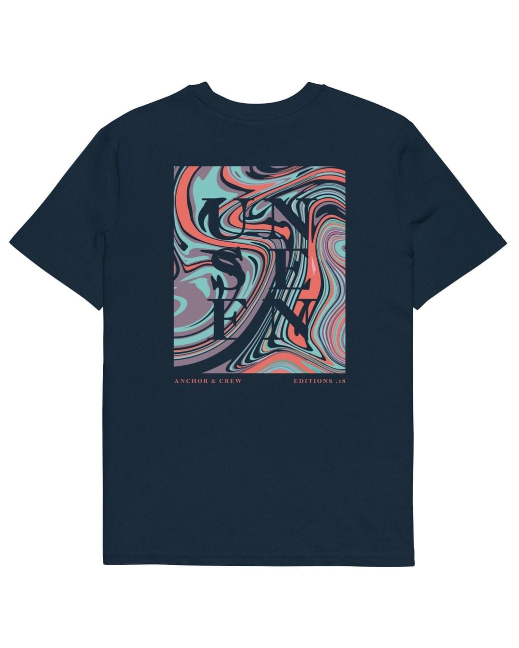 Anchor and Crew Blue Eighteen Unseen Editions Organic Cotton T-Shirt
