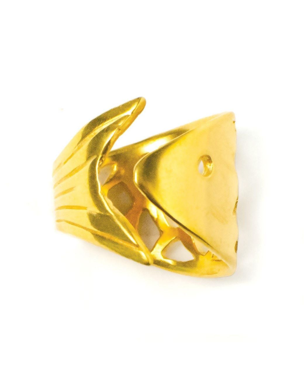 Lexi Jewelry Yellow Fresh Catch Sardine Fish Ring Adjustable & Reversible