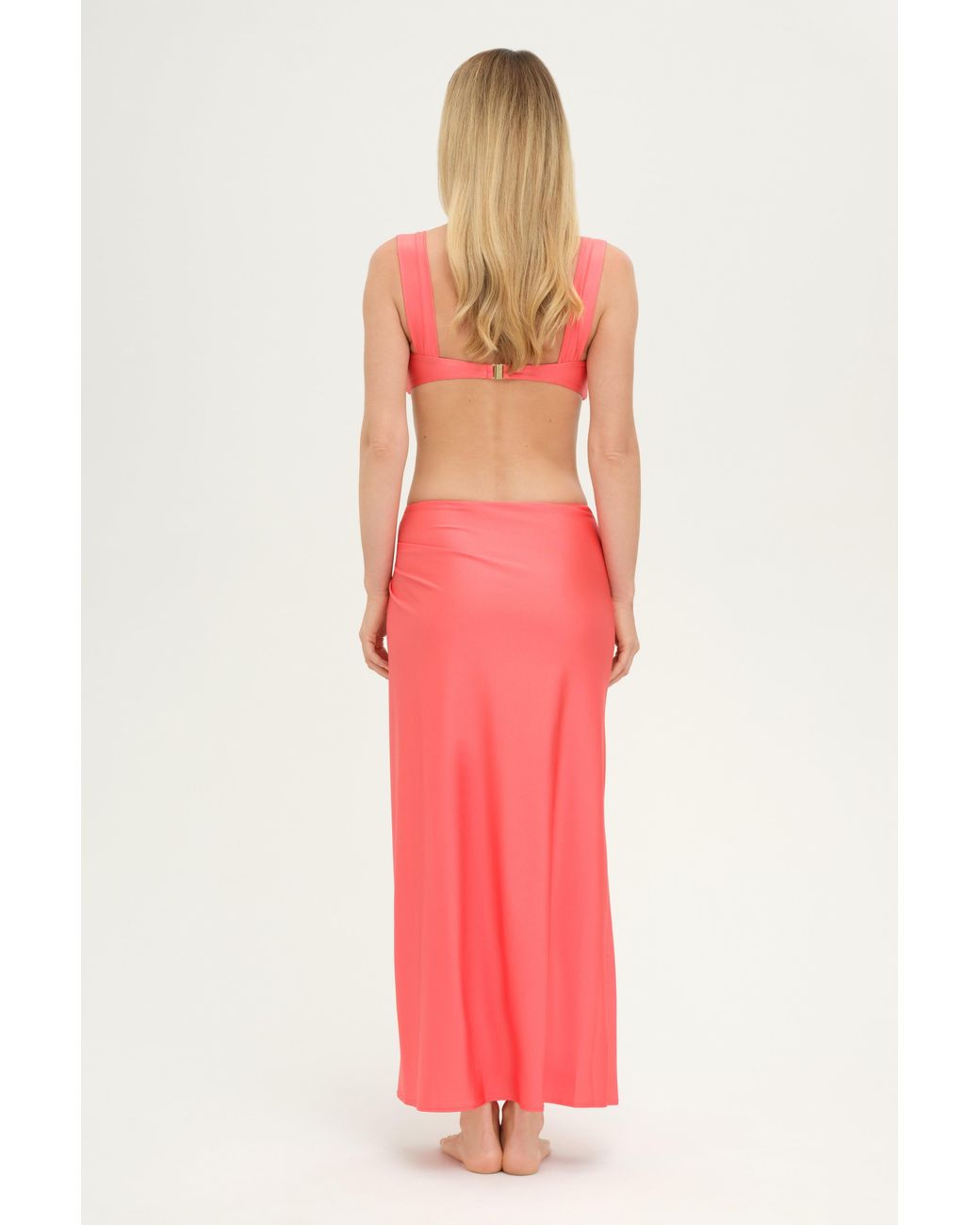Adriana Pappas Designs Red Luna Skirt Coral Quartz